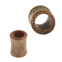 Load image into Gallery viewer, Tunnel Salakholz Punktemaserung beige double flared Handarbeit - chic-net.de
