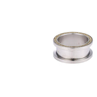 Load image into Gallery viewer, Tunnel Schraubplug Edelstahl silber gold Glitzer Rand - chic-net.de
