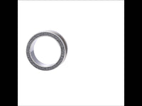 Load image into Gallery viewer, Tunnel Schraubplug schmal grau Glitzerkreis Edelstahl - chic-net.de
