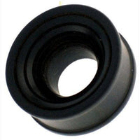 Cargar imagen en el visor de la galería, Tunnel schwarz Innenwölbung Rillen Eisenholz Holztunnel handgeschnitzt Tribal Plug Expander - chic-net.de
