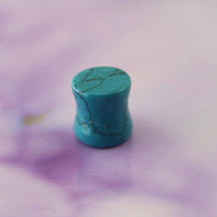 Load image into Gallery viewer, Türkis Stein Plug Dehner double flared Maserung - chic-net.de
