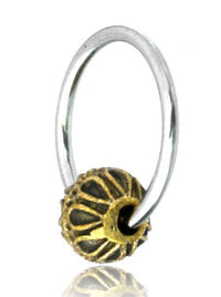Load image into Gallery viewer, Universal Piercing Kugel Ring Edelstahl Brass Bögen - chic-net.de
