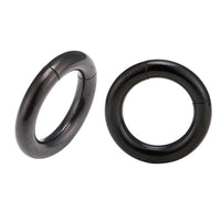Load image into Gallery viewer, Universal Piercing Segmentring Klicker Edelstahl schwarz Piercingring - chic-net.de
