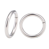 Load image into Gallery viewer, Universal Piercing Segmentring Klicker Edelstahl silbern Piercingring - chic-net.de
