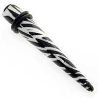 Load image into Gallery viewer, Zebra Piercing Expander Dehnungsstab Straight Dehnstab Unisex Ohrschmuck Tunnel Plug Ohrstecker - chic-net.de
