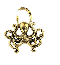 Load image into Gallery viewer, Clicker Piercing Ohrgewicht Creole Kraken 2mm Messing - chic - net.de
