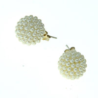 Load image into Gallery viewer, Kugel Ball Ohrstecker 925 Silber Mini Perlen 12mm
