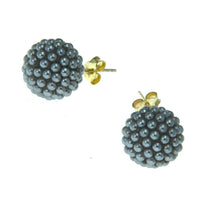 Load image into Gallery viewer, Kugel Ball Ohrstecker 925 Silber Mini Perlen 12mm
