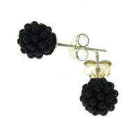 Load image into Gallery viewer, Kugel Ball Ohrstecker 925 Silber Mini Perlen 6mm blau
