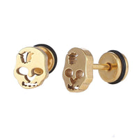 Load image into Gallery viewer, Fake Piercing Expander goldfarben Fratze Loch Schaubverschluss Edelstahl - chic - net.de
