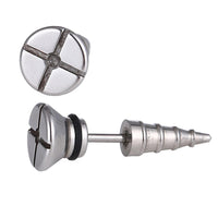Load image into Gallery viewer, Fake Piercing Expander Schraube silberfarben Schraubverschluss Edelstahl - chic - net.de
