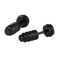 Load image into Gallery viewer, Fake Piercing Expander schwarz Dübel Schaubverschluss Edelstahl - chic - net.de
