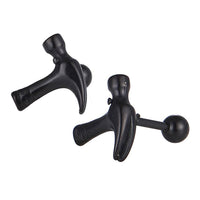 Load image into Gallery viewer, Fake Piercing Expander schwarz Hammer Werkzeug Schaubverschluss Edelstahl - chic - net.de
