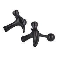 Load image into Gallery viewer, Fake Piercing Expander schwarz Hammer Werkzeug Schaubverschluss Edelstahl - chic - net.de
