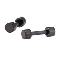 Load image into Gallery viewer, Fake Piercing Expander schwarz Ø 4 mm Edelstahl Schraubverschluss - chic - net.de
