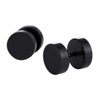 Load image into Gallery viewer, Fake Piercing Expander schwarz Ø 5 mm Edelstahl Schraubverschluss - chic - net.de
