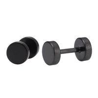 Load image into Gallery viewer, Fake Piercing Expander schwarz Ø 5 mm Edelstahl Schraubverschluss - chic - net.de
