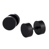 Load image into Gallery viewer, Fake Piercing Expander schwarz Ø 8 mm Edelstahl Schraubverschluss - chic - net.de

