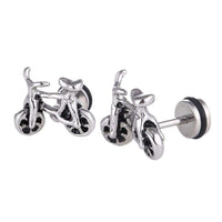 Load image into Gallery viewer, Fake Piercing Expander silberfarben Fahrrad Schaubverschluss Edelstahl - chic - net.de
