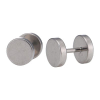 Cargar imagen en el visor de la galería, Fake Piercing Expander silberfarben Ø 10 mm Edelstahl Schraubverschluss - chic - net.de
