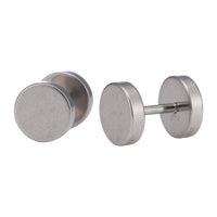 Cargar imagen en el visor de la galería, Fake Piercing Expander silberfarben Ø 10 mm Edelstahl Schraubverschluss - chic - net.de
