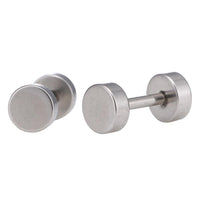 Load image into Gallery viewer, Fake Piercing Expander silberfarben Ø 4 mm Edelstahl Schraubverschluss - chic - net.de
