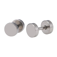 Load image into Gallery viewer, Fake Piercing Expander silberfarben Ø 5 mm Edelstahl Schraubverschluss - chic - net.de
