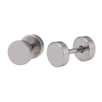 Load image into Gallery viewer, Fake Piercing Expander silberfarben Ø 5 mm Edelstahl Schraubverschluss - chic - net.de
