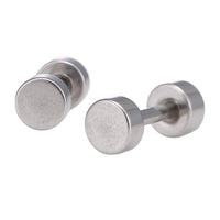 Cargar imagen en el visor de la galería, Fake Piercing Expander silberfarben rund Ø 7,5 mm Edelstahl Schraubverschluss - chic - net.de
