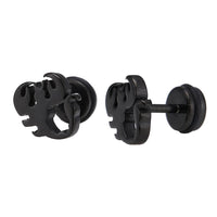 Load image into Gallery viewer, Fake Piercing Expander Skorpion schwarz dicke Scheren Schraubverschluss Edelstahl - chic - net.de
