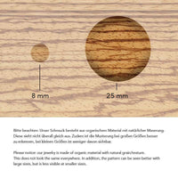 Cargar imagen en el visor de la galería, Fake Piercing Lobe Edelstahl Holz Flames Dehnschnecke - chic - net.de
