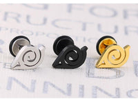 Cargar imagen en el visor de la galería, Fake Plug Piercing Edelstahl 10mm Ohrstecker Konoha - chic - net.de
