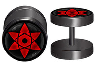 Load image into Gallery viewer, Fake Plug Piercing Edelstahl 10mm Blume des Lebens Viking
