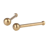 Load image into Gallery viewer, Gerader Nasenstecker golden mini Kugel Chirurgenstahl - chic - net.de
