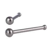 Cargar imagen en el visor de la galería, Gerader Nasenstecker silbern mini Kugel Chirurgenstahl - chic - net.de
