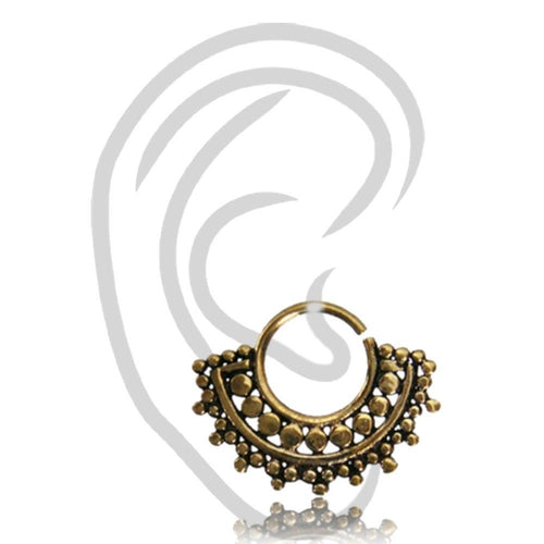 Helix Tragus Piercing Brass antik golden Kreise Kugeln 0,8mm Ohrpiercing - chic - net.de