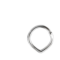 Load image into Gallery viewer, Klapp Segmentring Piercing spitz Edelstahl Gold PVD - chic - net.de
