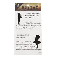 Cargar imagen en el visor de la galería, Klebe Tattoos Junge Mädchen Sprüche Liebe asiatisch Englisch 1 Bogen 4 Motive - chic - net.de
