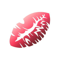 Cargar imagen en el visor de la galería, Klebetattoo temporär Lippenabdruck Lippenstift Knutschfleck rot einzeln 1 Bogen - chic - net.de
