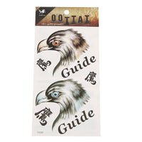 Load image into Gallery viewer, Klebetattoos Tattoo Adler Köpfe Guide asiatische Zeichen 1 Bogen 5 Motive - chic - net.de
