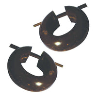 Load image into Gallery viewer, Kokosnuss kleine Creolen Holz Ohrringe Pin Stick 15mm - chic - net.de
