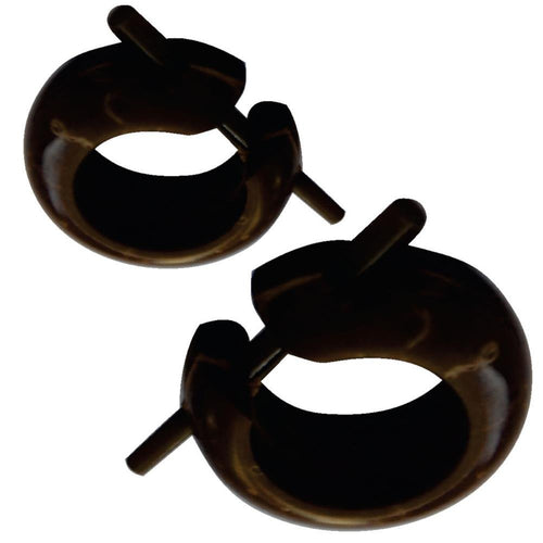 Kokosnuss kleine Creolen Holz Ohrringe Pin Stick 15mm - chic - net.de