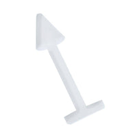 Load image into Gallery viewer, Labret modisches Piercing aus Kunststoff in weiß flexibel mit Spitze Cone - chic - net.de
