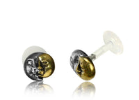 Load image into Gallery viewer, Labret Piercing Acryl Mond antik gold silber Brass - chic - net.de
