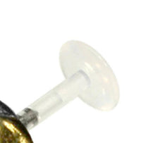 Load image into Gallery viewer, Labret Piercing Acryl Mond antik gold silber Brass - chic - net.de
