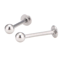 Load image into Gallery viewer, Labret Stecker modisches Piercing aus Edelstahl silber Farben mit Kugel 13 mm - chic - net.de
