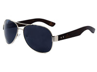Cargar imagen en el visor de la galería, LOOX Sonnenbrille Pilotenbrille 400UV getönt Bambusholz Bügel - Modell Myanmar - chic - net.de

