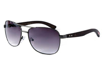 Load image into Gallery viewer, LOOX Sonnenbrille Pilotenbrille 400UV getönt Bambusholz Bügel rot - Modell Saigon - chic - net.de
