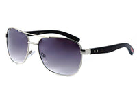 Load image into Gallery viewer, LOOX Sonnenbrille Pilotenbrille 400UV getönt Bambusholz Bügel rot - Modell Saigon - chic - net.de
