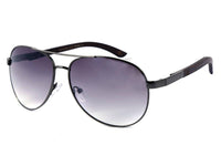 Cargar imagen en el visor de la galería, LOOX Sonnenbrille Pilotenbrille 400UV getönt Bambusholz schmal rot - Modell Macao - chic - net.de
